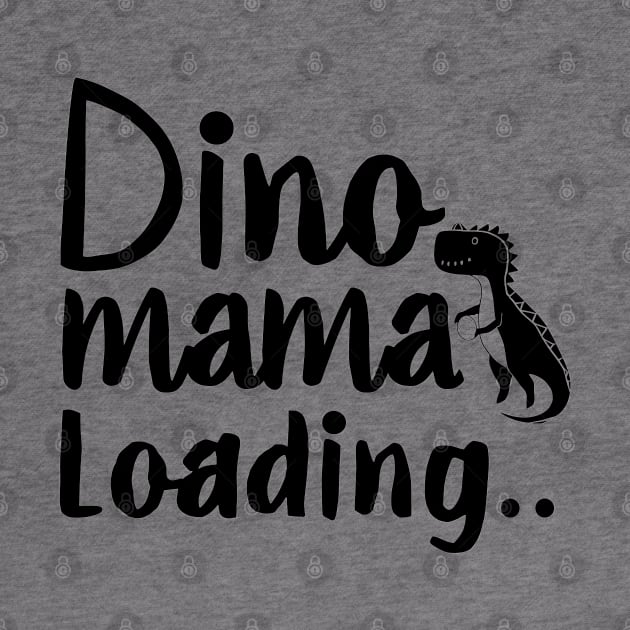 Dino Mama Loading Funny Pregnancy Announcement by NomiCrafts